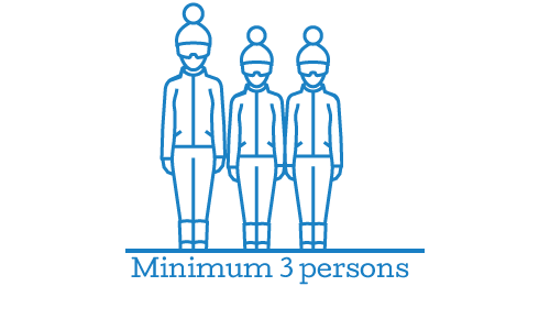 Minimum 3 persons